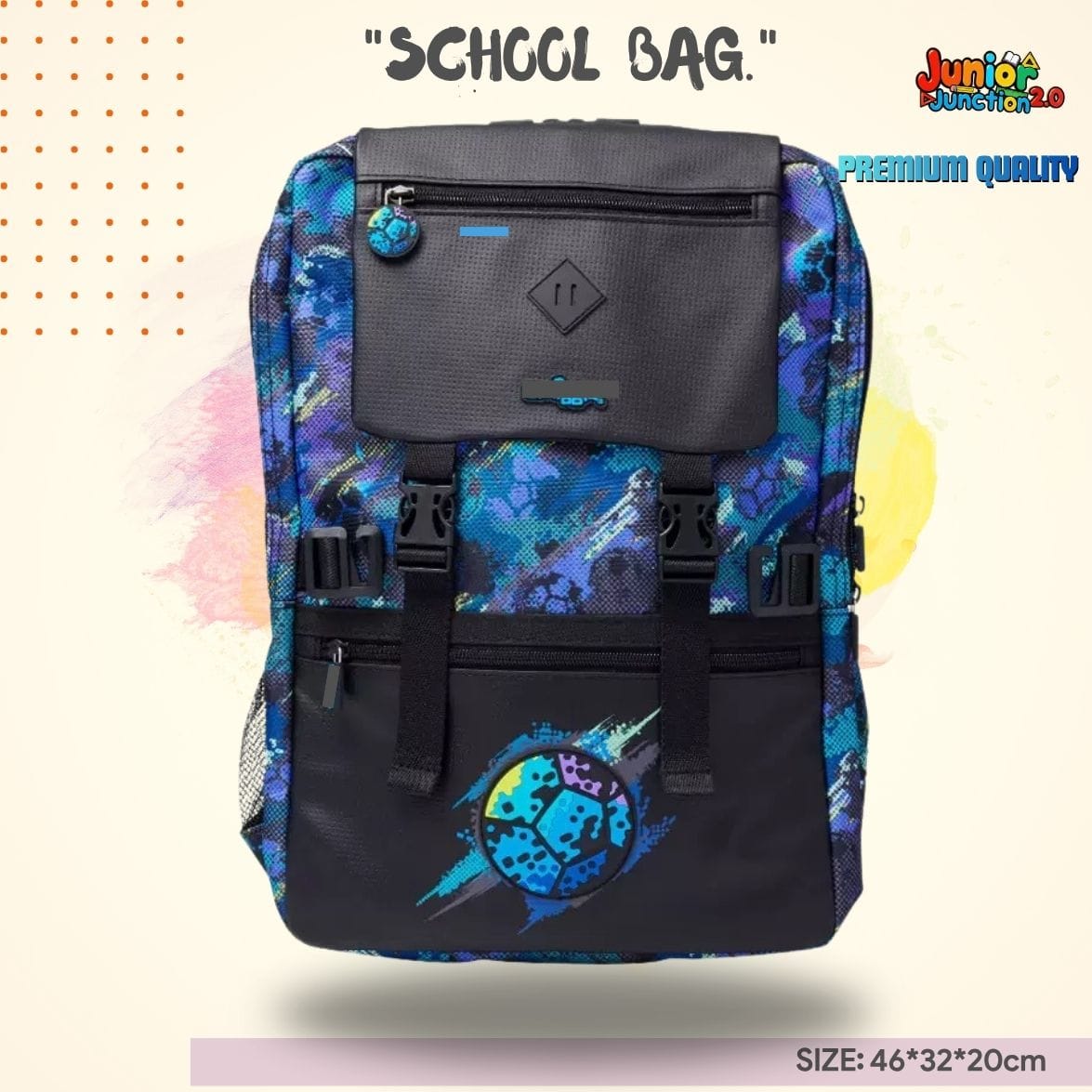 Gamer-Tech Urban School Bag (Cosmic Blue)