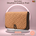 Portable Quilted Baby Diaper Changing Pad – Camel & Espresso Brown