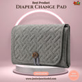 Portable Quilted Baby Diaper Changing Pad – Slate Grey