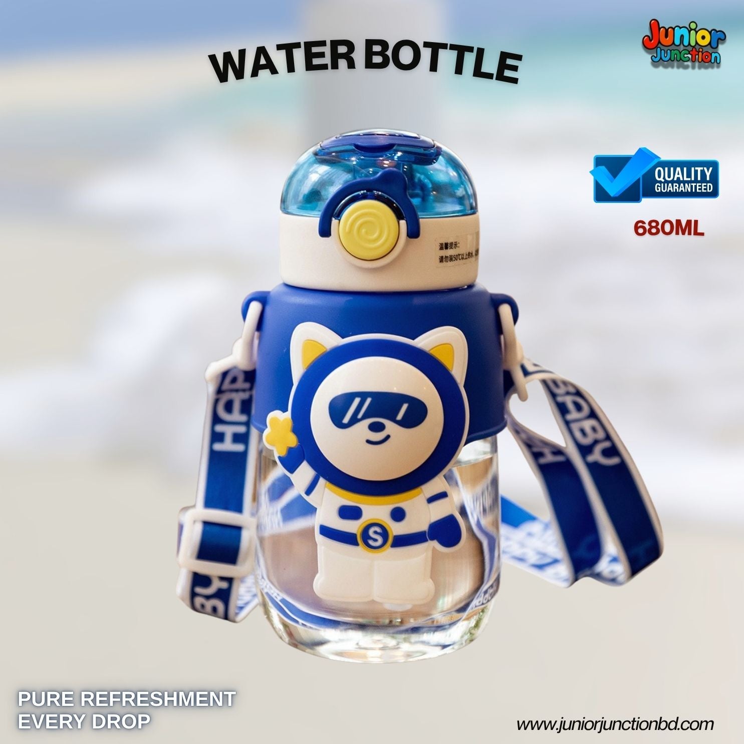 🚀 Astro Panda Kids Water Bottle