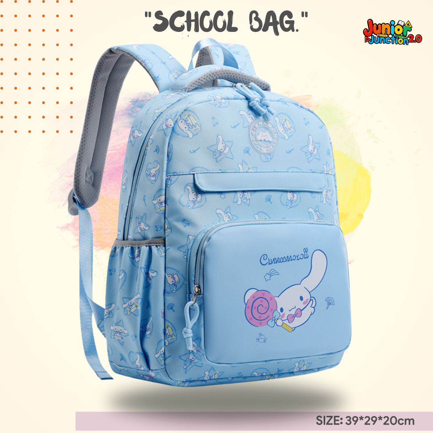 ☁️"Sweet Swirl" Elite School Bag 🎒🍭
