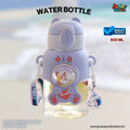 🚀💜 "Bunny Space Explorer" Premium Kids Dual-Tone Strap Water Bottle (Lavender Magic Edition) 🥤
