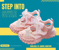 👟 Kids Pearl Elegance Princess Sneakers – Rose Pink & Organza Bow
