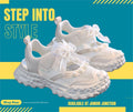 👟 Kids Pearl Elegance Princess Sneakers – Ivory Cream & Organza Bow