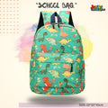 🦕 Dinosaur Theme Premium Toddler School Bag (Mint Green)