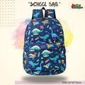 🦕 Dinosaur Theme Premium Toddler School Bag (Deep Blue)