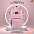 Whimsical Dream Multi-Function Mother's Bag – Pink Clouds & Elephants